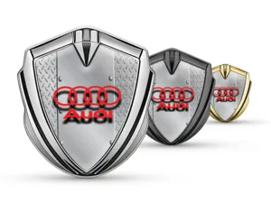 Audi Car Brand Badges Luxury Design Alloy Detail